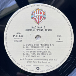 Винтажная виниловая пластинка LP Brian May Mad Max 2 Безумный Макс 2 (Япония 1982) (Оби)