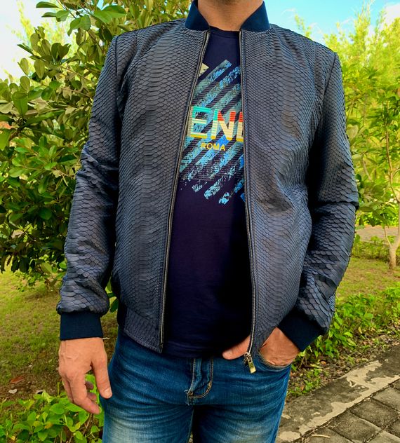 Куртка из кожи питона JT-42