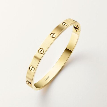 Cartier LOVE bracelet, classic model in yellow brushed gold