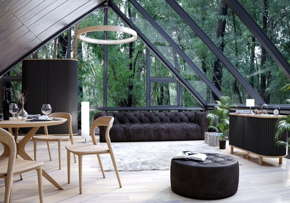 Стул из массива дуба дизайнерский Caro (10 цветов)