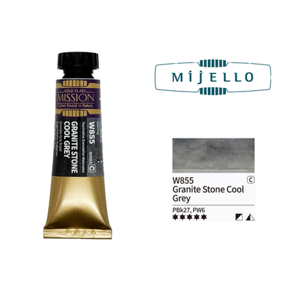 Акварель Mijello Granulation 15 мл. W855 [C] Granite Stone Cool Grey