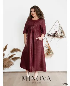 Платье 403Б-бордо Minova