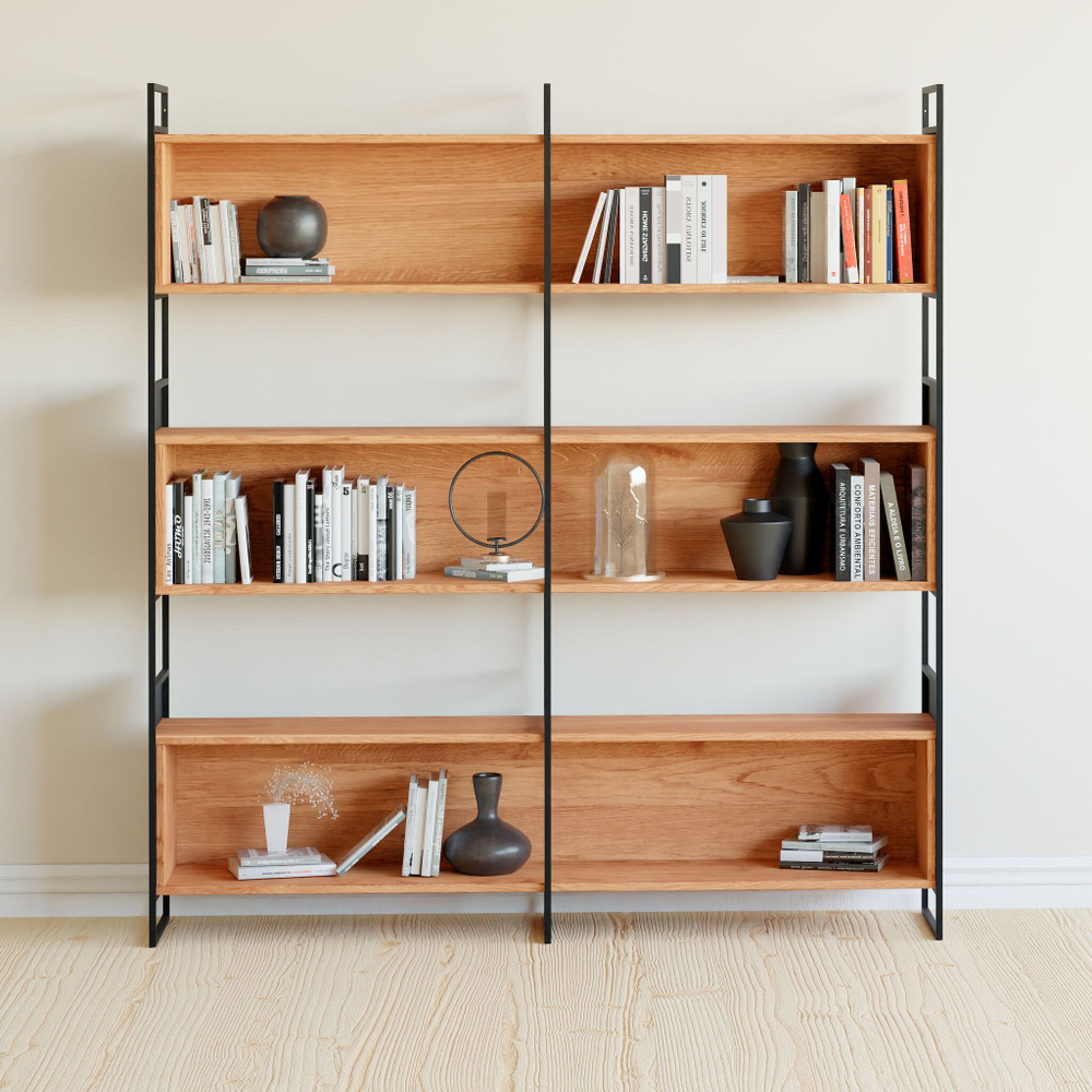 Стеллаж из дуба Бьерн 195х35х180 см