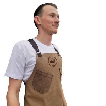 Фартук столярный, RUBANKOV, модель 6, тканевый, светло-коричневый