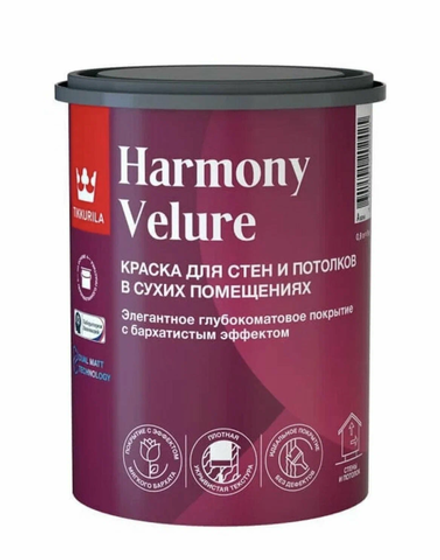 Краска для интерьеров Tikkurila Harmonya Velure База А (0,9л)