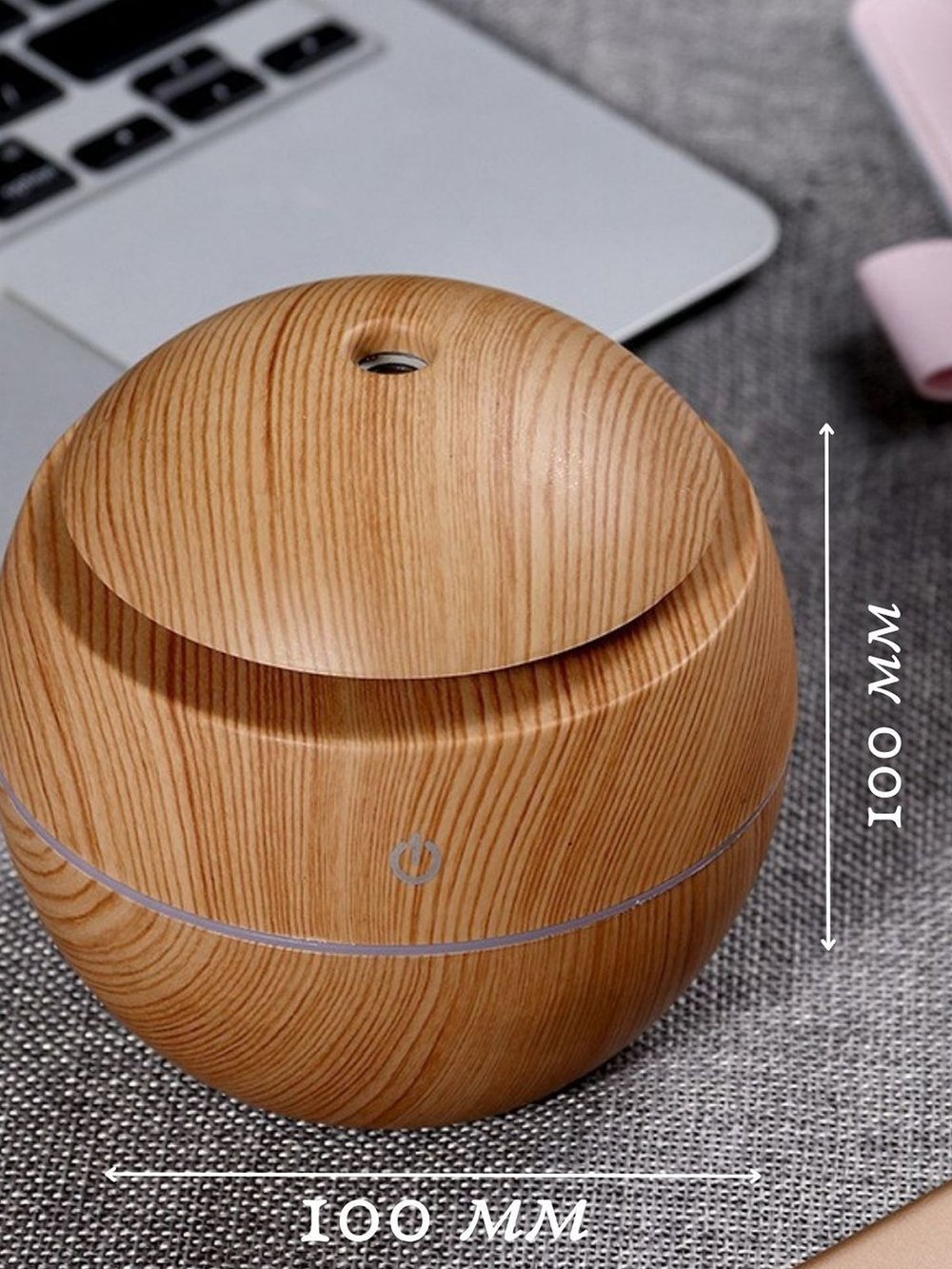 Ультразвуковой увлажнитель воздуха св. дерево круглый SL-001002-3  + ПОДАРОК