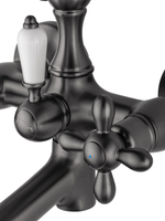 Смеситель для ванны с душем WONZON & WOGHAND RETRO, Темный графит (WW-88639020-BGM)