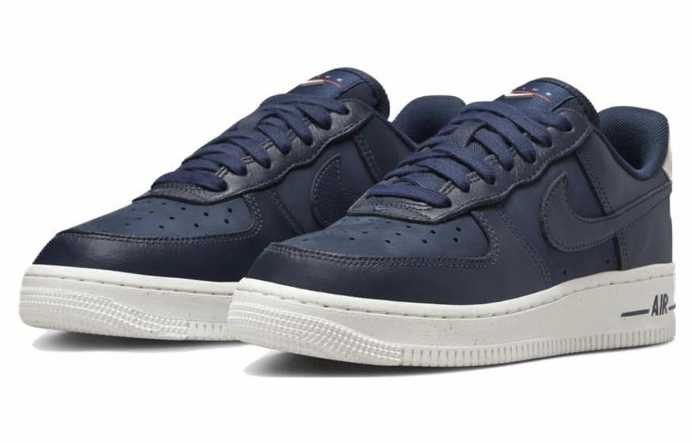 Кроссовки Nike Air Force 1 Low "Navy Red" (Женская размерная сетка)