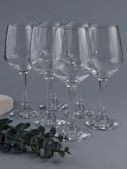 Набор бокалов для вина, 450 мл, 6 шт. прозрачные