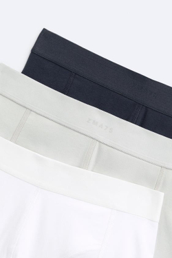 ZARA НАБОР ИЗ ТРЕХ ТРУСОВ-БОКСЕРОВ, РАЗНОЦВЕТНЫЙ