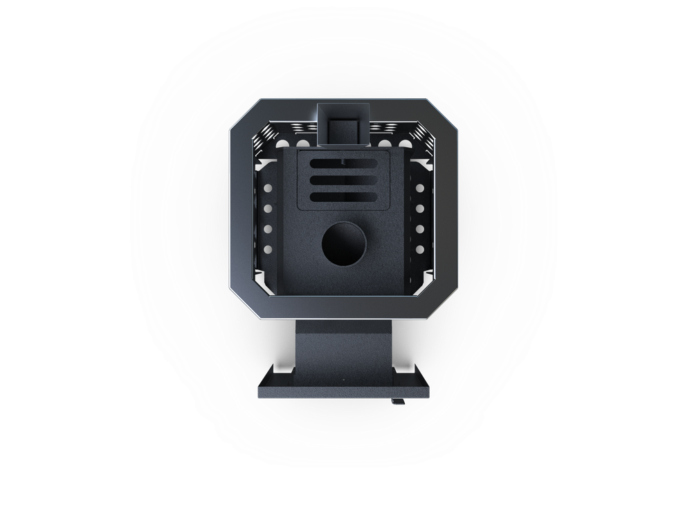 Банная печь Душа- 15 Сетка Перфорация Закрытая Каменка стекло 8мм