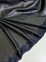 Трикотаж вискоза, черный, пайетки