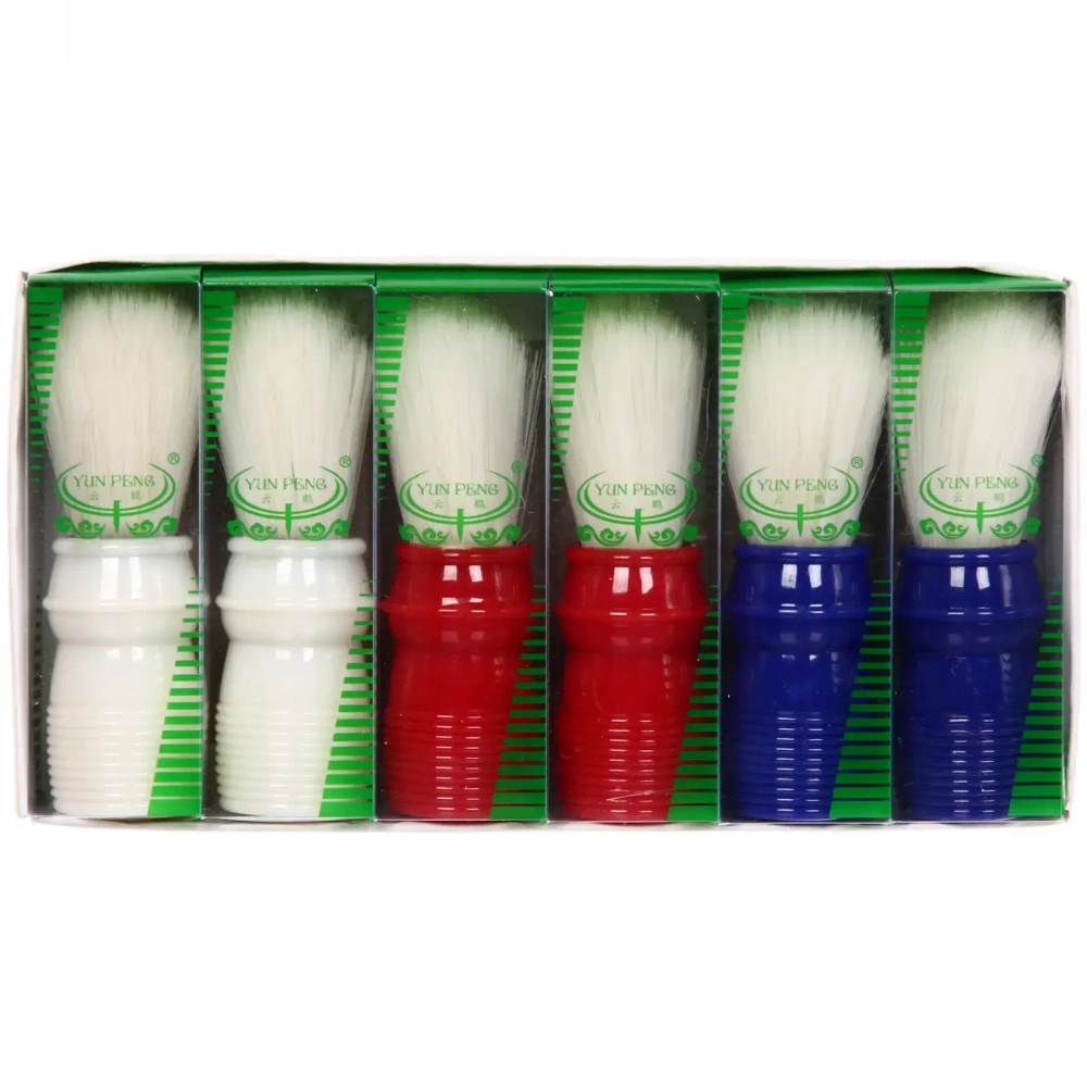 Помазок для бритья в пластиковой коробке «Томас», полоски, цвет микс, 10см