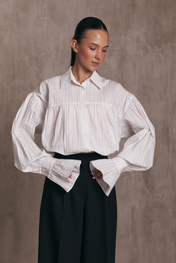 Рубашка RUFFLE, белая