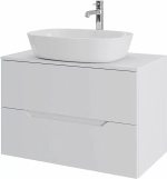 Тумба с раковиной Orange Line 80 Li-80TuwMDF+B08-500W белый