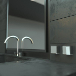 Выключатель двухклавишный Gallant (серебряный)