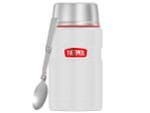 Термос для еды THERMOS KING SK-3020 RCMW 0.71L, складная ложка из нержавеющей стали, белый