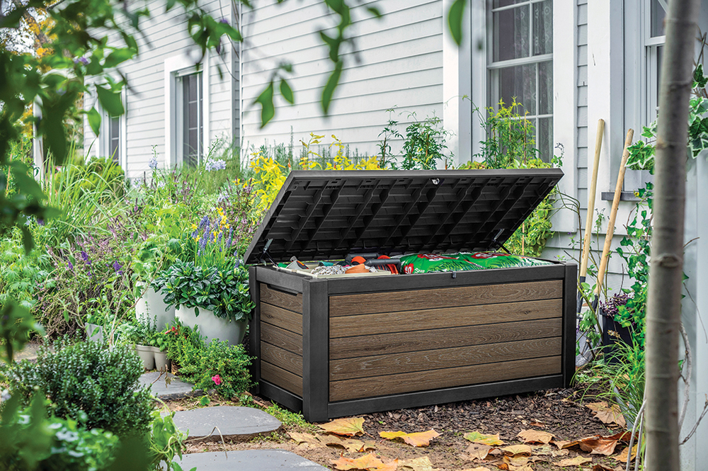 Пластиковый сундук Keter Deco Deck 630 л brown