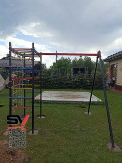 Монтаж уличного спортивно-игрового комплекса Sv Sport