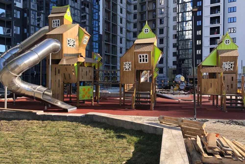 Игровой комплекс Небесное дерево тип-1 с канатным переходом