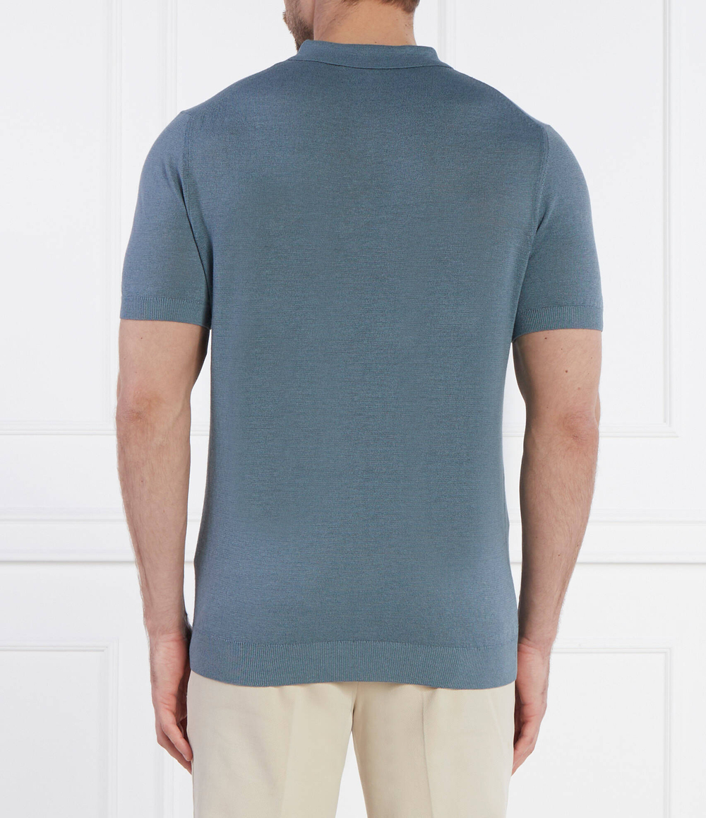 Льняное поло 13 Lindo-PB Windsor - голубой(30040668)