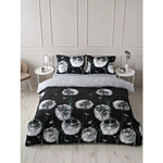Комплект постельного белья поплин 2,0 сп.»Павлайн» Sweet Sleep Одуванчики вид 3 (черный)
