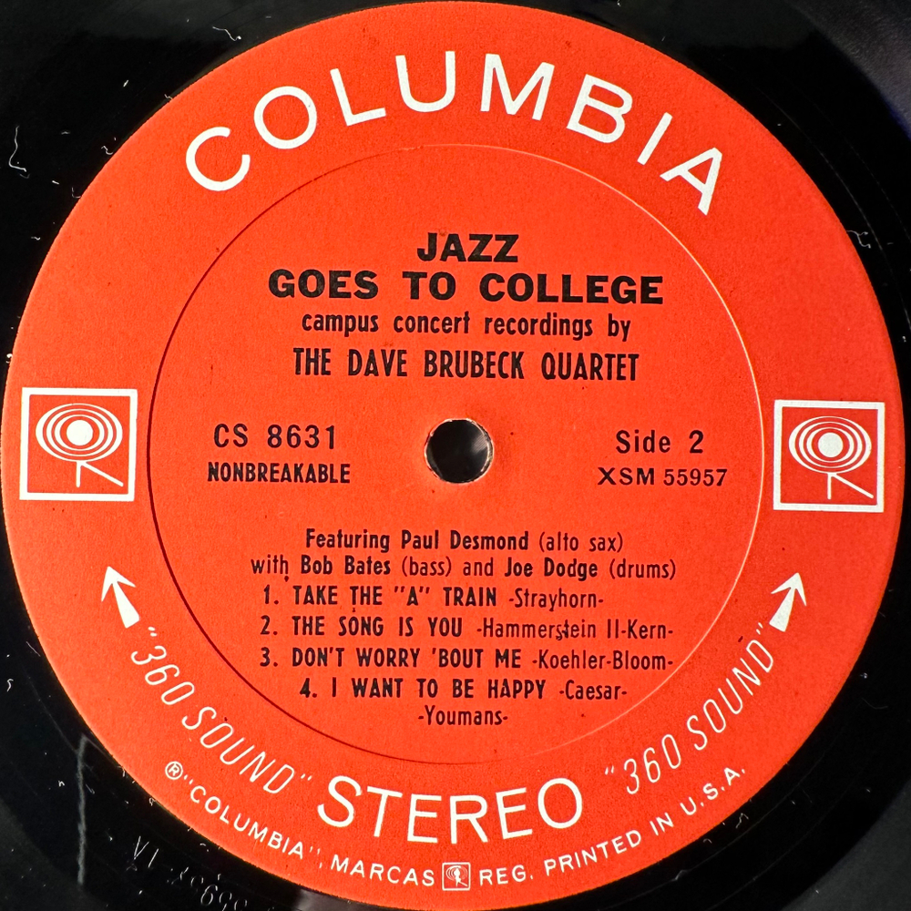 The Dave Brubeck Quartet ‎– Jazz Goes To College (США 1962г.)