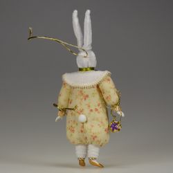 Ёлочная игрушка Зайка с аксессуаром