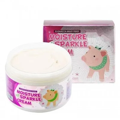 Сияющий крем для лица Elizavecca Мoisture Sparkle Cream.