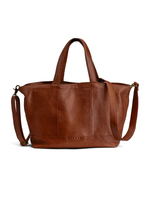 Сумка шоппер "HIBA W/ZIPPER", RICH BROWN, MUUD, 29х27х16 см