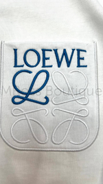 Белая футболка Loewe свободного кроя