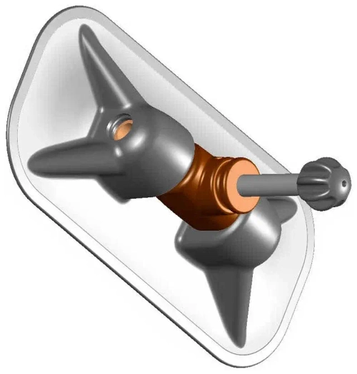 Уключина крест 97*208 чер