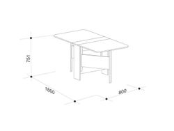 Стол-книжка «Мечта 2» (венге/дуб млечный), ЛДСП 16 мм, Мебельсон, г. Ижевск