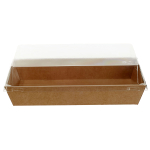 Контейнер бумажный Ant Box Kraft с крышкой 800 мл 11- 18 (110x180x68) 1/400