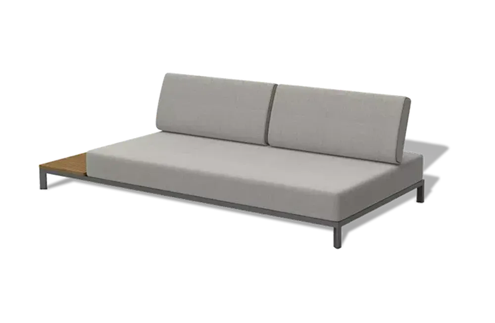 "Амальфи" трансформирующаяся лаунж-зона из алюминия, цвет графит