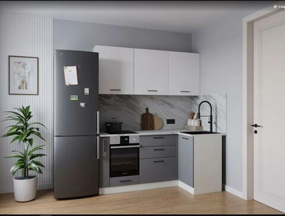 Кухонный гарнитур угловой Элеганция 1000х1800 (38мм)