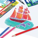 Карандаши цветные пластиковые Berlingo "Корабли", 18цв.+2 ч/г HB, заточен., картон, европодвес