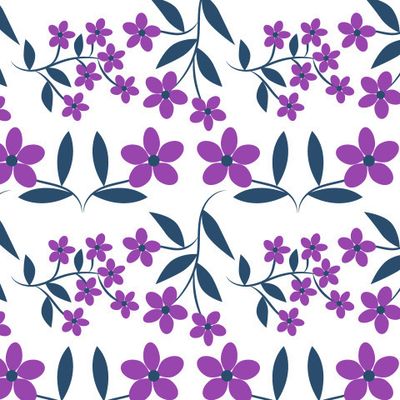 Floral pattern with flowers and leaves   Fantasy flowers
