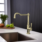 Смеситель для кухни Aquatek Классик AQ1580PG Полированное золото