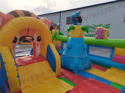 Коммерческий батут "Звериная команда", 10*5*5,5 м