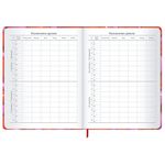 Дневник 1-11 класс 48 л., твердый, BRAUBERG, матовая ламинация, резинка, закладка-ляссе, с подсказом, "Сердечки", 107241