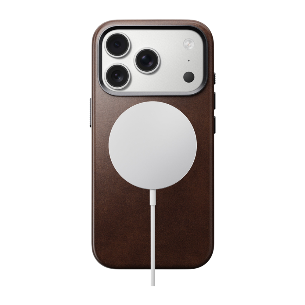 Кожаный чехол MagSafe Nomad Horween Traditional Leather Case для iPhone 17 Pro Гибридный чехол из натуральной кожи Horween с сенсорной накладкой для Контроллера камеры