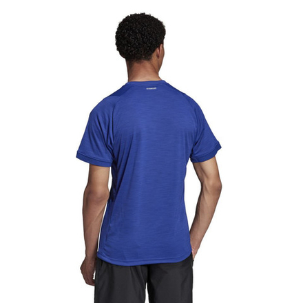 Мужская теннисная футболка Adidas Freelift Tee - victory blue/white