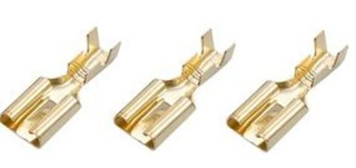 Клемма Мама 2101-07    6,3 стандарт Латунь  (уп100шт) 7,5мм 1-2,5 REXANT а080921