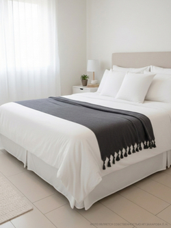 Плед-покрывало из хлопка Berlino, цвет Антрацит