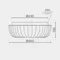 Потолочный cветильник LED4U L1115-500 CR