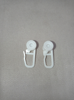 Крючки для U-шины, пластик, белый, 20шт.