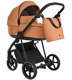 Детская коляска Roan Sol 3 в 1 с автокреслом Tutis Elo Lux Black RSL/1014 Cinnamon