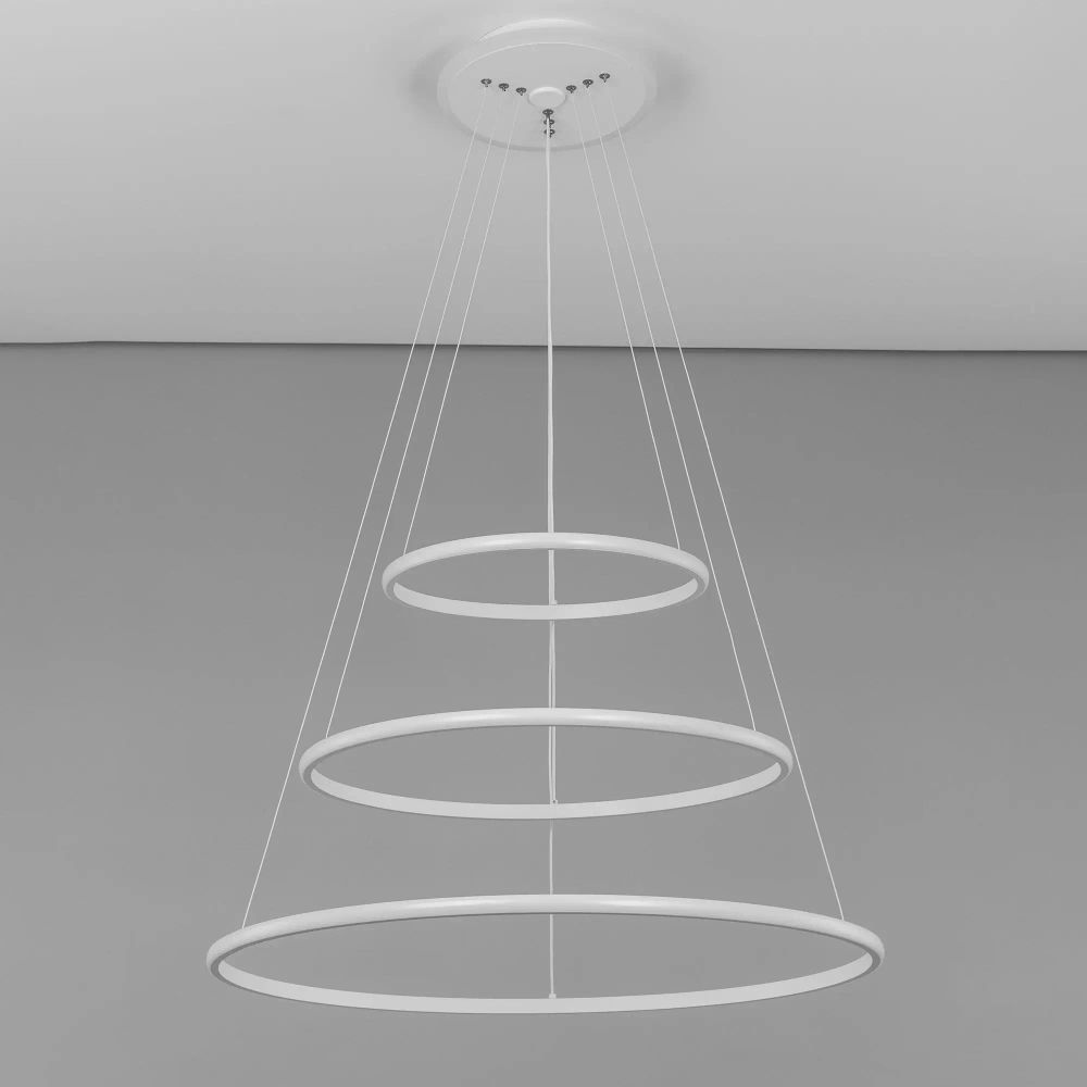 Citilux Неон Смарт CL731A090E RGB Умная подвесная люстра Белая