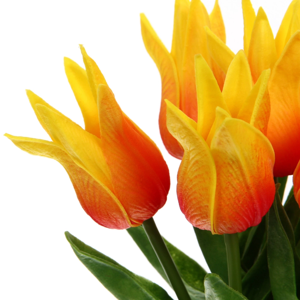 Цветы искусственные «Natur» 37см Тюльпаны 7шт желтые